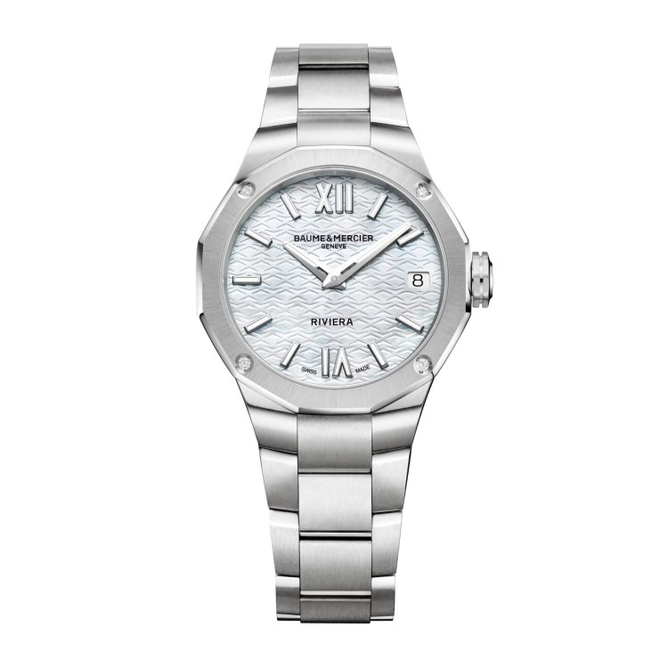 Damenuhr, Quarzwerk,  Baume & Mercier Riviera 