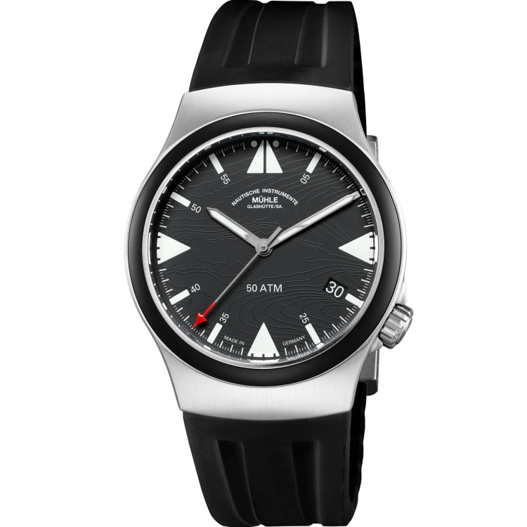 Automatik, Herrenuhr,  Mühle Glashütte S.A.R. Mission-Timer „160 Jahre DGzRS“ 