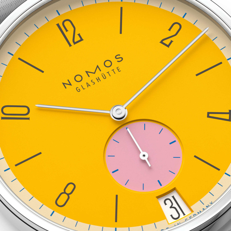 NOMOS Glashütte Tangente 38 Datum Katzengold  - Bild 4 