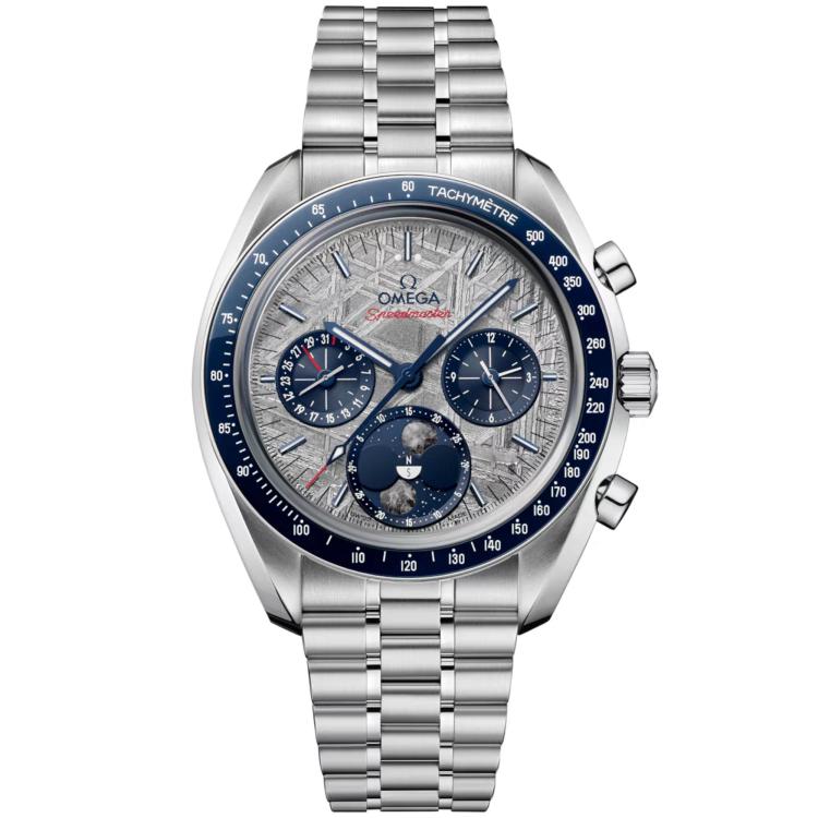 Herrenuhr, Automatik,  Omega Speedmaster Mondphase 