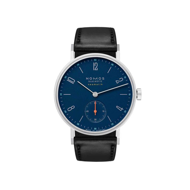 Damenuhr, Handaufzug,  NOMOS Glashütte Tangente neomatik nachtblau 