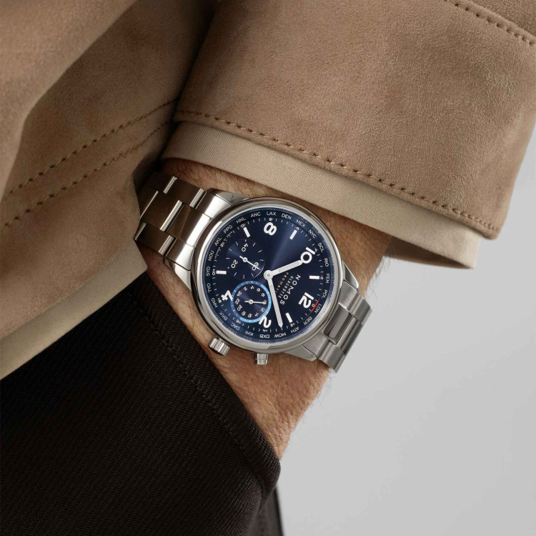 NOMOS Glashütte Club Sport Neomatik Weltzeit blau - Bild 7 