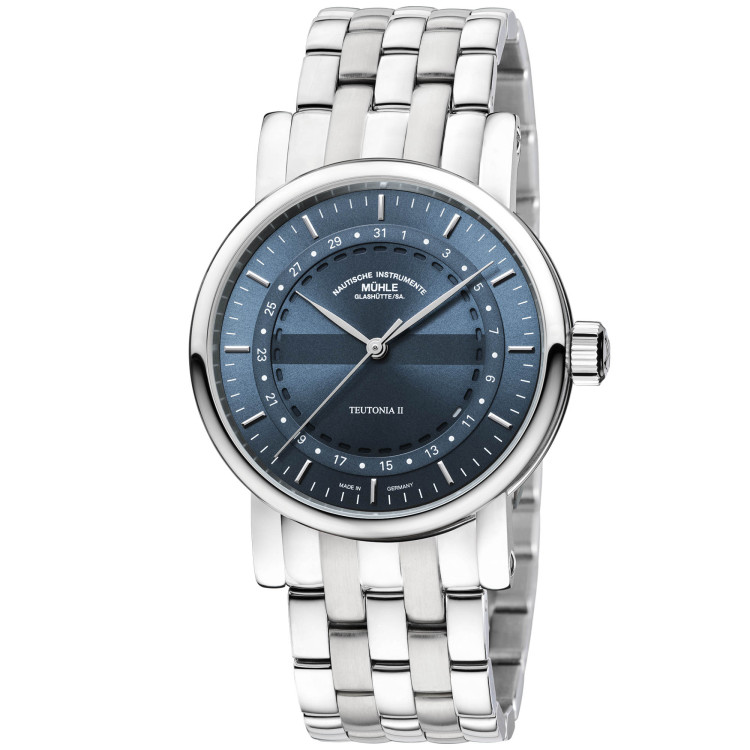 Automatik, Damenuhr- und Herrenuhruhr,  Mühle Glashütte Teutonia II Ringdatum 