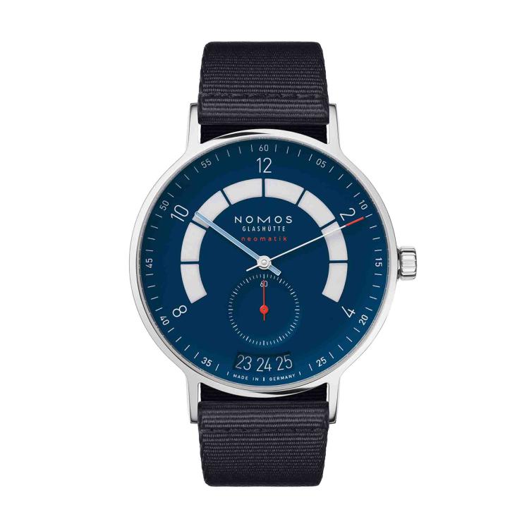 Unisex, Automatik,  NOMOS Glashütte Autobahn neomatik 41 Datum nachtblau 