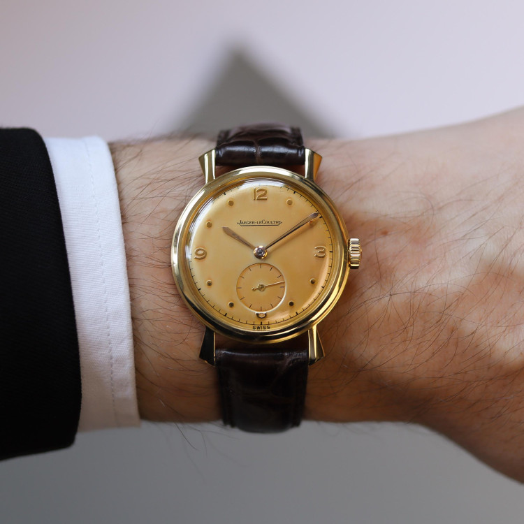 Handaufzug,  Jaeger-LeCoultre Klassik Gelbgold 