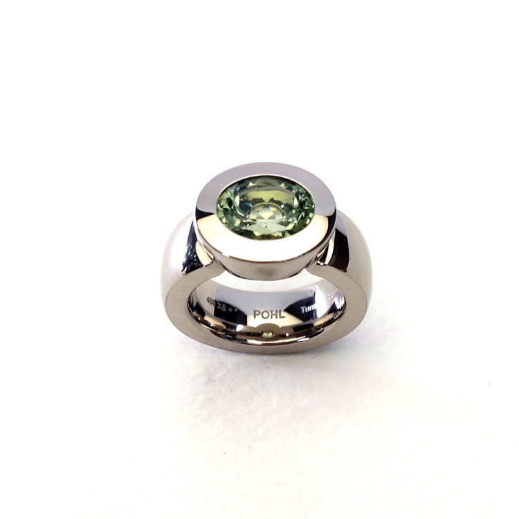 Jochen Pohl JOCHEN POHL Ring 750/- WG Turmalin hellgrün 2,91ct RW 54 - Bild 4 