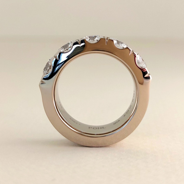 Jochen Pohl JOCHEN POHL Ring 750/-WG Diamanten im Brillantschliff D VS1 3,1 ct RW. 55 - Bild 4 