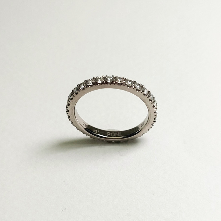 Ringe, Weißgold,  Jochen Pohl JOCHEN POHL Ring 750/-WG Diamanten im Brillantschliff G IF 0,81 ct RW 54,5 