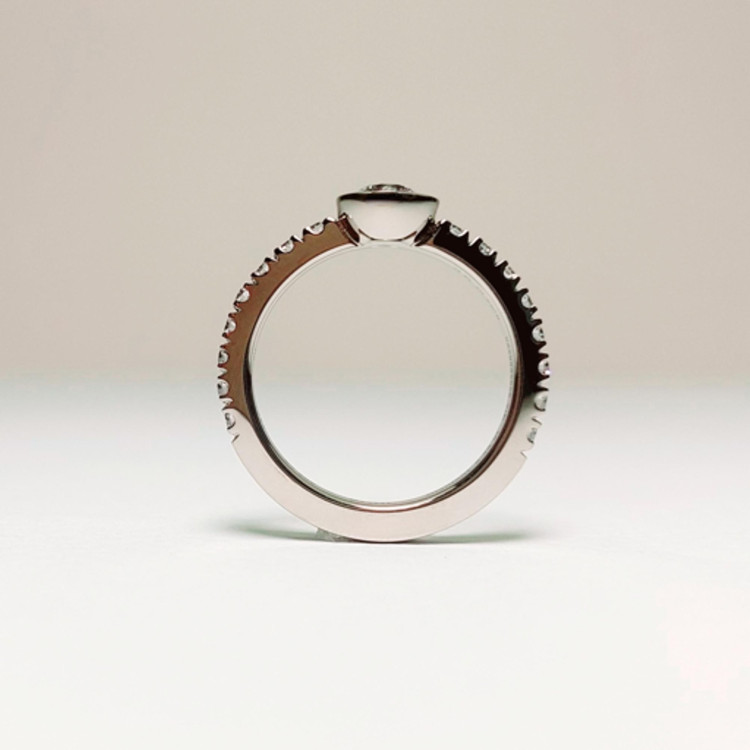 Jochen Pohl JOCHEN POHL Ring 750/-WG Diamanten im Brillantschliff 0,43 ct + 0,44 ct G IF RW 54,5 - Bild 4 