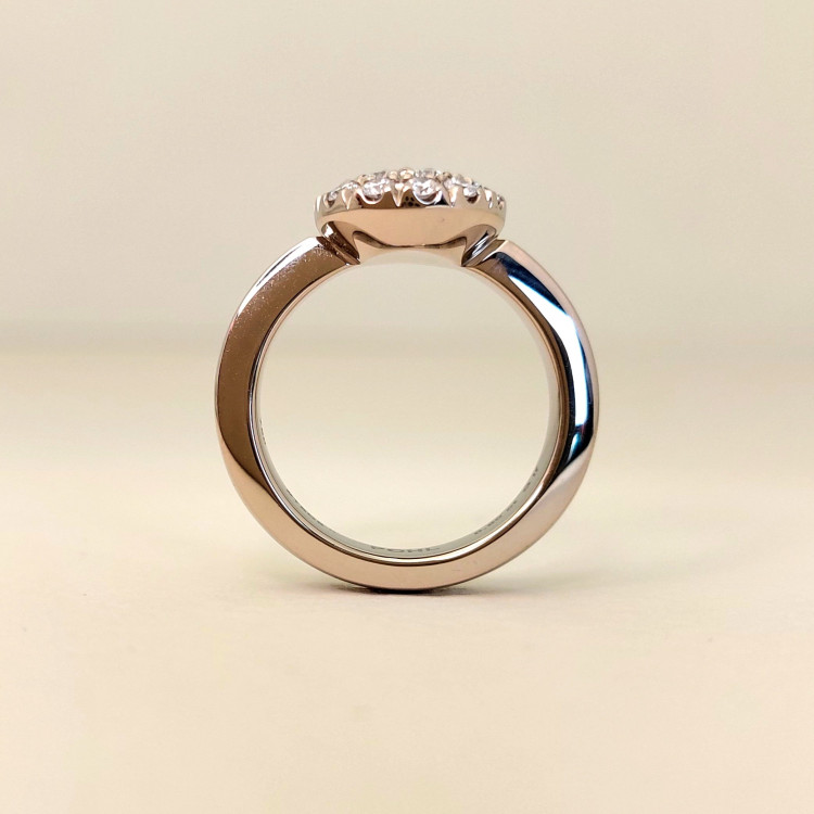 Jochen Pohl JOCHEN POHL Ring 750/-WG Diamanten im Brillantschliff G IF 0,27 ct RW 54,5 - Bild 4 