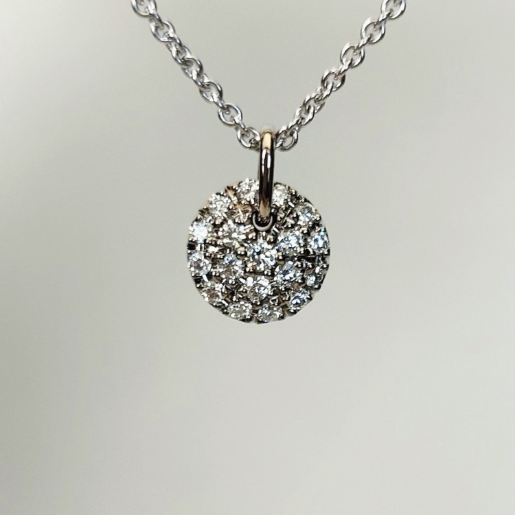 Halsschmuck,  Jochen Pohl JOCHEN POHL Kette 750/-WG Diamanten im Brillantschliff G IF 0,34 ct 