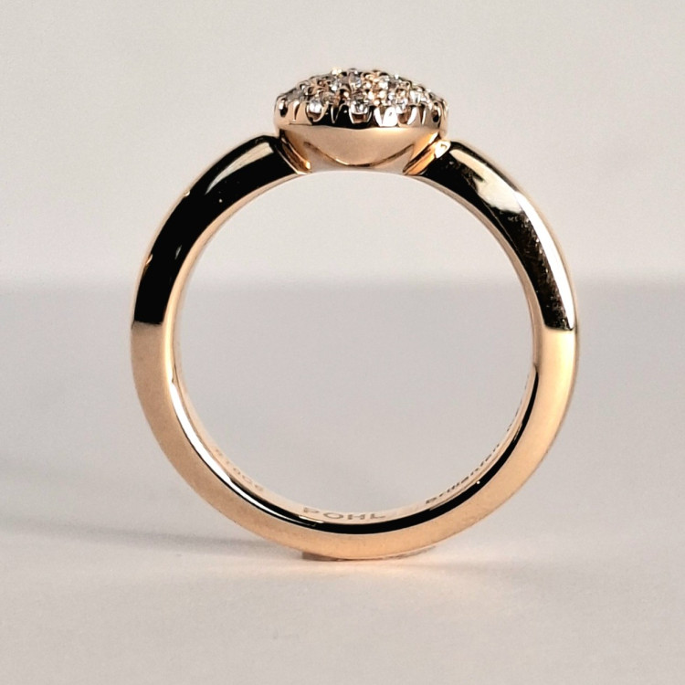 Jochen Pohl JOCHEN POHL Ring 750/-RG Diamanten im Brillantschliff G IF 0,27 ct RW 53 - Bild 3 