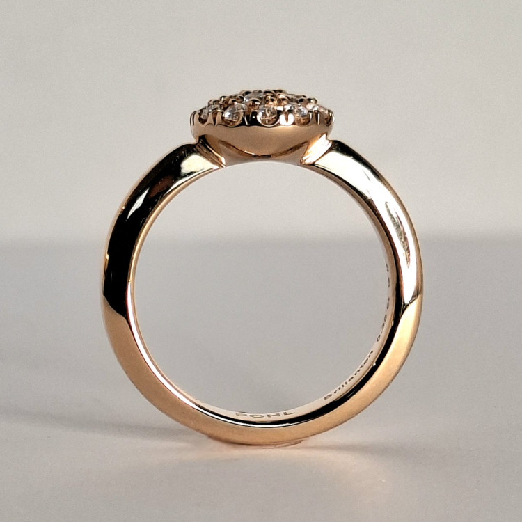 Jochen Pohl JOCHEN POHL Ring 750/- RG Diamanten im Brillantschliff G IF 0,35 ct RW 53,5 - Bild 3 