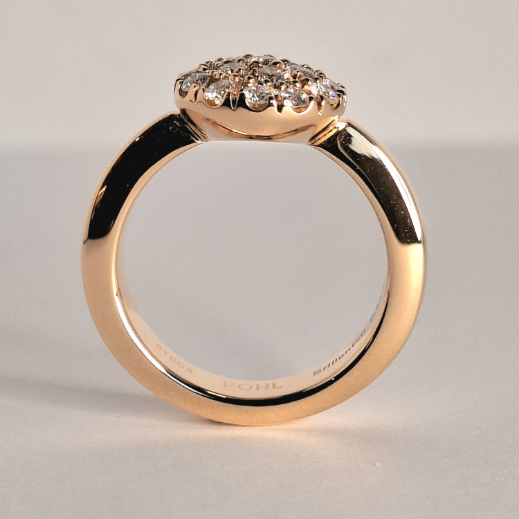 Jochen Pohl JOCHEN POHL Ring 750/- RG Diamanten im Brillantschliff G IF 0,60 ct RW 53,5 - Bild 3 