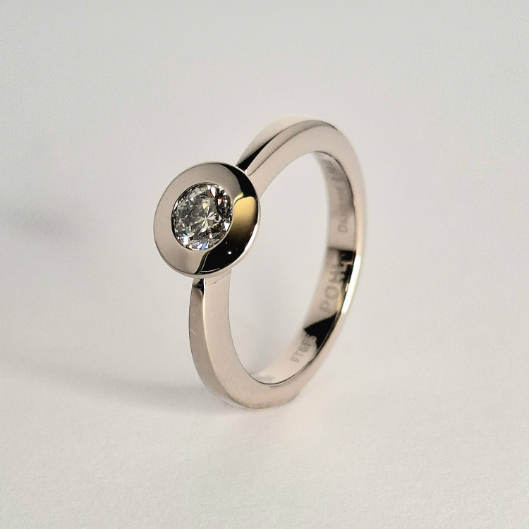 Ringe, Weißgold,  Jochen Pohl JOCHEN POHL Ring 750/-WG Diamant D VVS1 0,50ct RW 54 