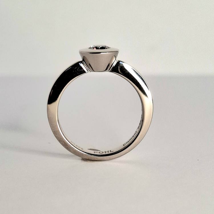 Jochen Pohl JOCHEN POHL Ring 750/-WG Diamant D VVS1 0,50ct RW 54 - Bild 3 