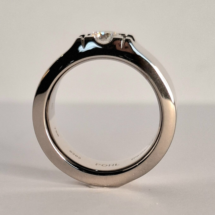 Jochen Pohl JOCHEN POHL Ring 750/- WG Diamant im Brillantschliff D vvs1 0,60ct RW 55 - Bild 4 