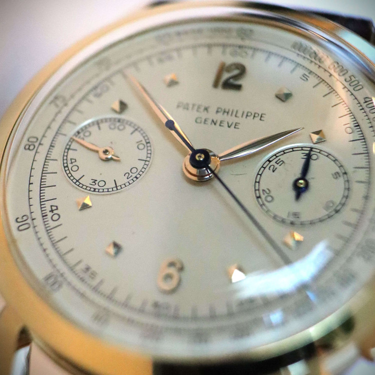 Patek Philippe Patek Philippe Handaufzug Chronograph Gelbgold - Bild 4 