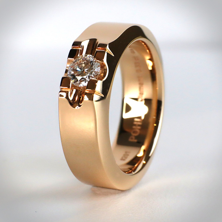 Ringe,  Jochen Pohl JOCHEN POHL Ring 750/- RG Diamant im Brillantschliff D vvs1 0,33ct RW 55 