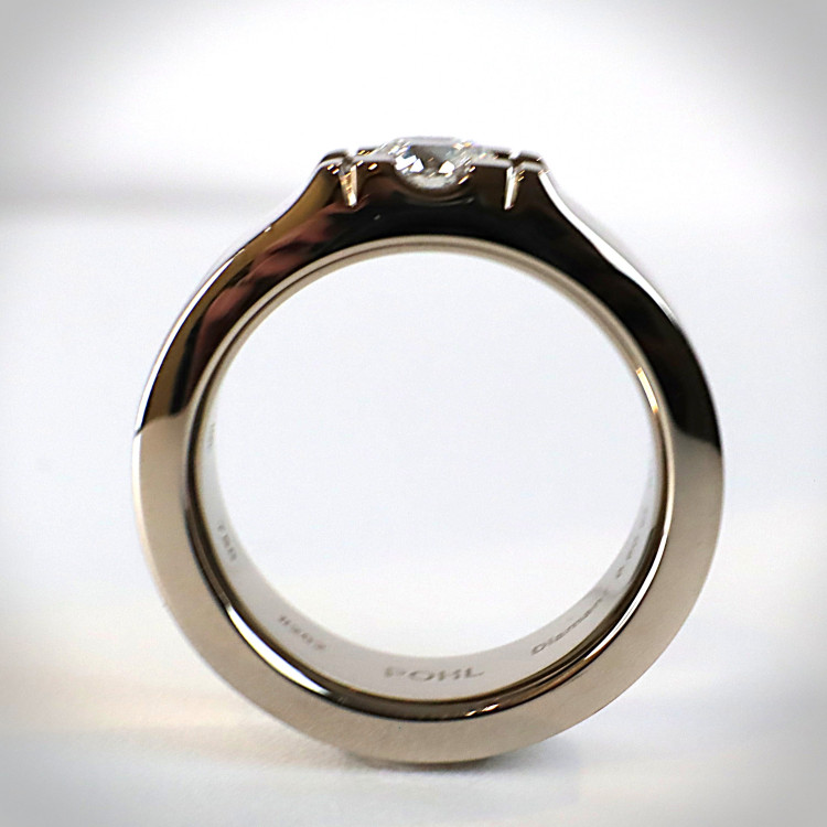 Jochen Pohl JOCHEN POHL Ring 750/- WG Diamant im Brillantschliff D vvs1 0,60ct RW 55 - Bild 3 