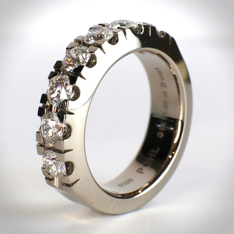 Ringe,  Jochen Pohl JOCHEN POHL Ring 750/- WG Diamanten im Brillantschliff D VVS1 1,40ct RW. 55 