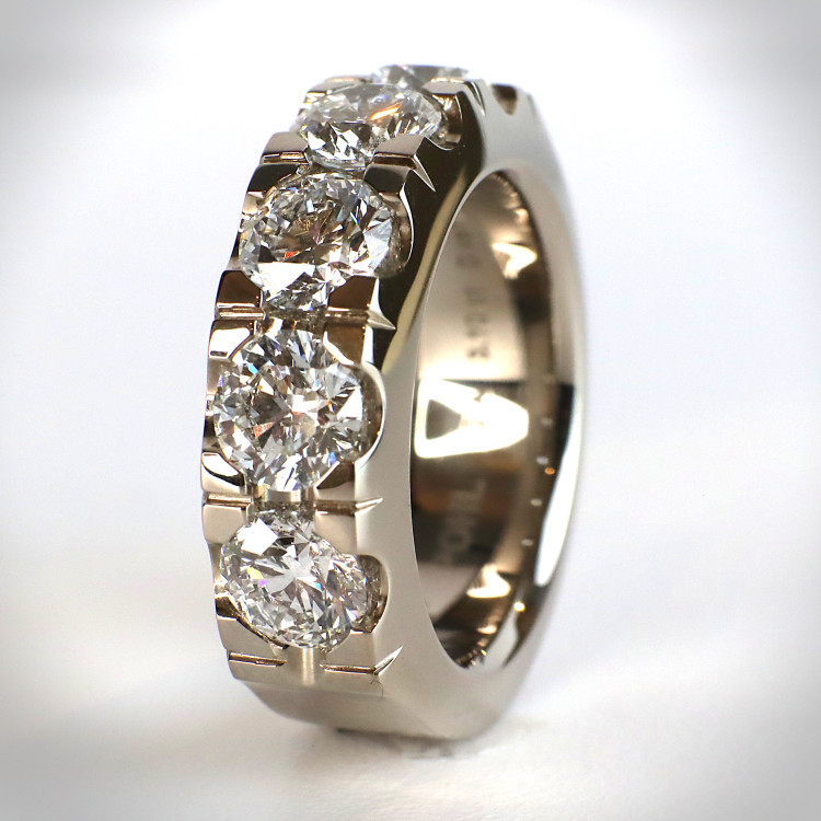 Ringe,  Jochen Pohl JOCHEN POHL Ring 750/-WG Diamanten im Brillantschliff D VS1 3,1 ct RW. 55 