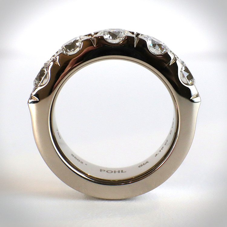 Jochen Pohl JOCHEN POHL Ring 750/-WG Diamanten im Brillantschliff D VS1 3,1 ct RW. 55 - Bild 3 