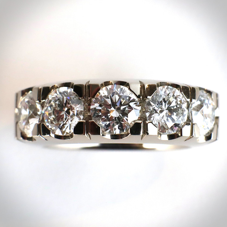Jochen Pohl JOCHEN POHL Ring 750/-WG Diamanten im Brillantschliff D VS1 3,1 ct RW. 55 - Bild 4 
