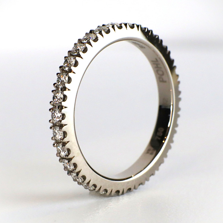 Ringe,  Jochen Pohl JOCHEN POHL Ring 750/-WG Diamanten im Brillantschliff G IF 0,81 ct RW 54,5 