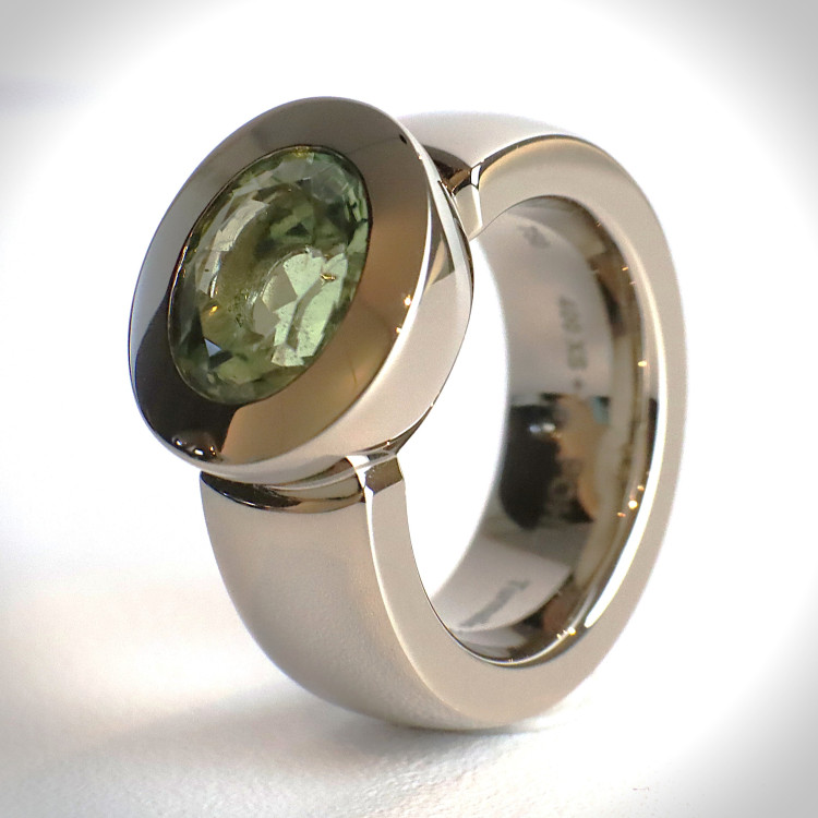 Jochen Pohl JOCHEN POHL Ring 750/- WG Turmalin hellgrün 2,91ct RW 54 