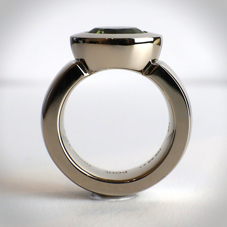 Jochen Pohl JOCHEN POHL Ring 750/- WG Turmalin hellgrün 2,91ct RW 54 - Bild 3 