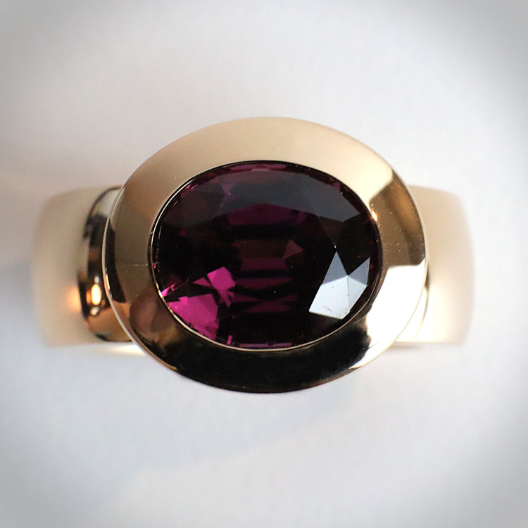 Jochen Pohl JOCHEN POHL Ring 750/- Roségold Rhodolith 6,0 ct RW 54 - Bild 4 
