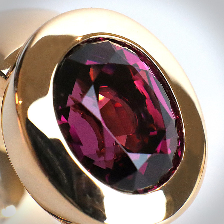Jochen Pohl JOCHEN POHL Ring 750/- Roségold Rhodolith 6,0 ct RW 54 - Bild 5 