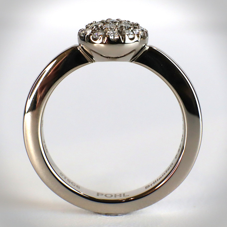 Jochen Pohl JOCHEN POHL Ring 750/-WG Diamanten im Brillantschliff G IF 0,27 ct RW 54,5 - Bild 3 
