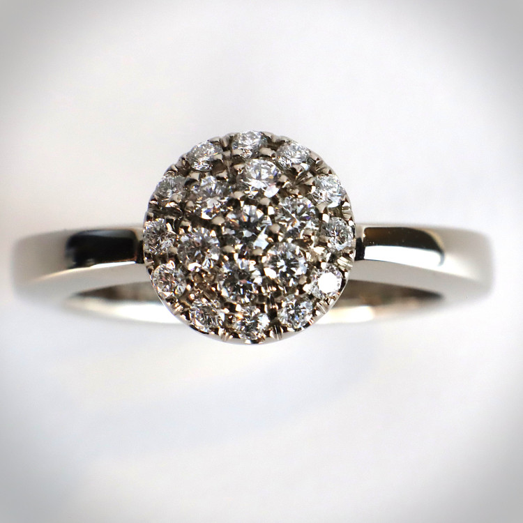 Jochen Pohl JOCHEN POHL Ring 750/-WG Diamanten im Brillantschliff G IF 0,27 ct RW 54,5 - Bild 4 