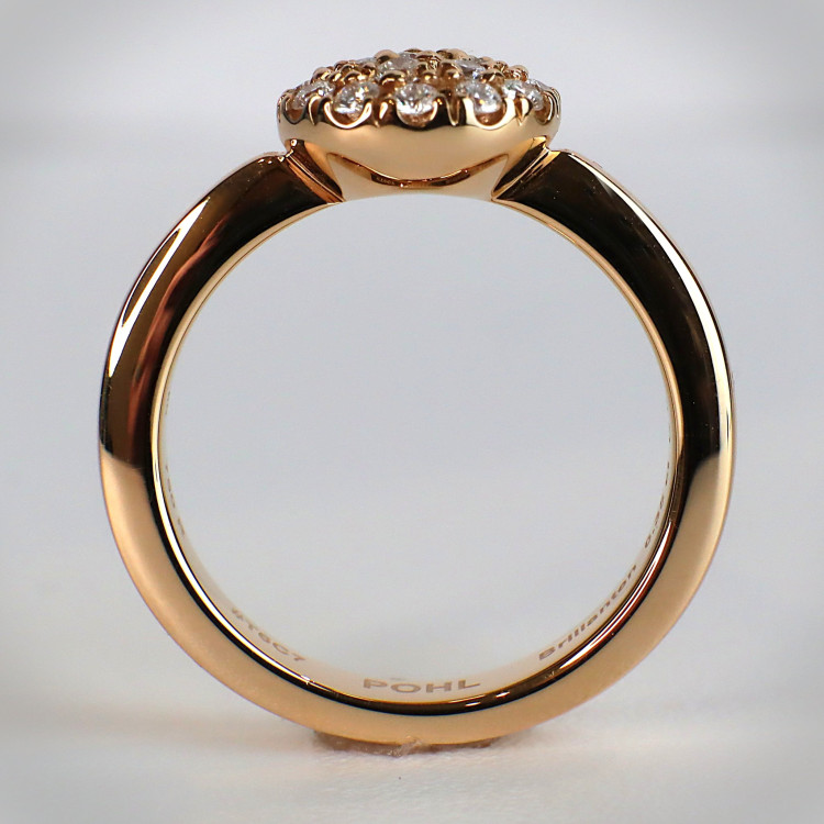 Jochen Pohl JOCHEN POHL Ring 750/- RG Diamanten im Brillantschliff G IF 0,35 ct RW 53,5 - Bild 3 