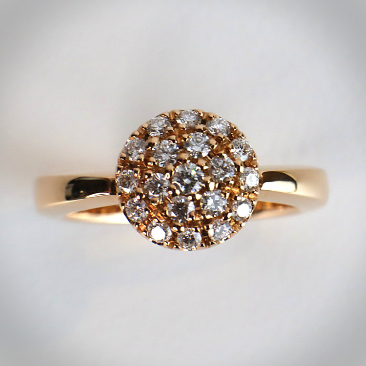 Jochen Pohl JOCHEN POHL Ring 750/- RG Diamanten im Brillantschliff G IF 0,35 ct RW 53,5 - Bild 4 