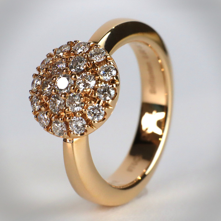 Jochen Pohl JOCHEN POHL Ring 750/- RG Diamanten im Brillantschliff G IF 0,60 ct RW 53,5 - Bild 2 