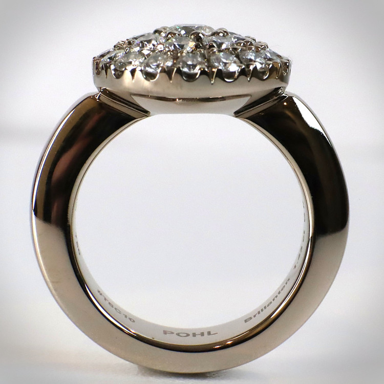 Jochen Pohl JOCHEN POHL Ring 750/- WG Diamanten im Brillantschliff G IF 1,43 ct RW 53,5 - Bild 3 