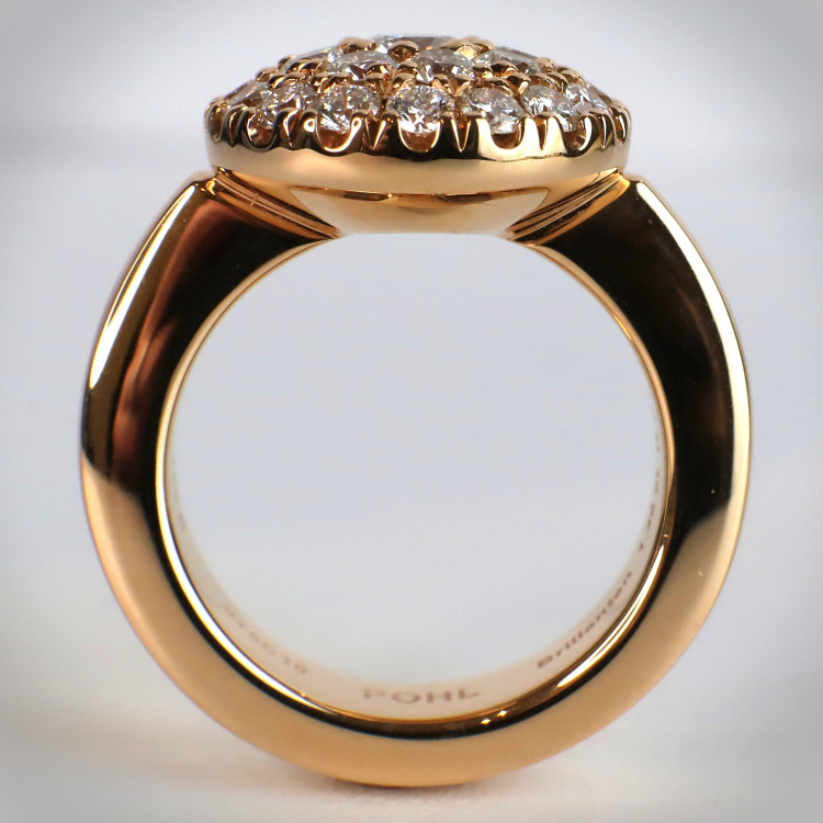 Jochen Pohl JOCHEN POHL Ring 750/-RG Diamanten im Brillantschliff G IF 1,46 ct RW 53 - Bild 3 