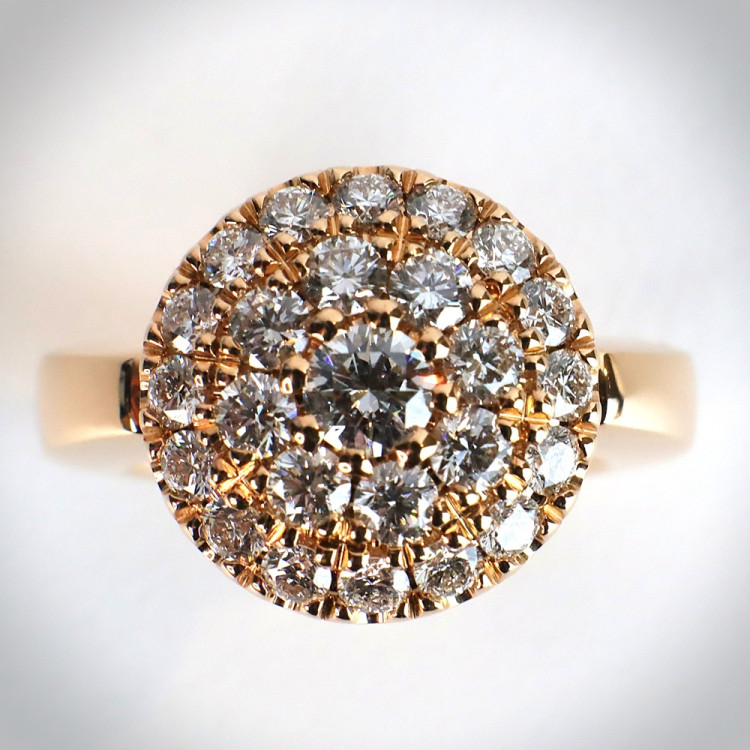 Jochen Pohl JOCHEN POHL Ring 750/-RG Diamanten im Brillantschliff G IF 1,46 ct RW 53 - Bild 4 