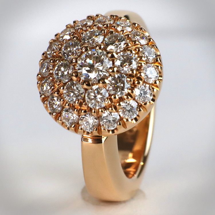 Jochen Pohl JOCHEN POHL Ring 750/-RG Diamanten im Brillantschliff G IF 1,46 ct RW 53 - Bild 5 