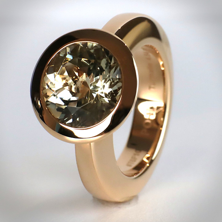 Jochen Pohl JOCHEN POHL Ring 750/- RG Turmalin gelbgrün 4,54 ct RW 54 - Bild 2 