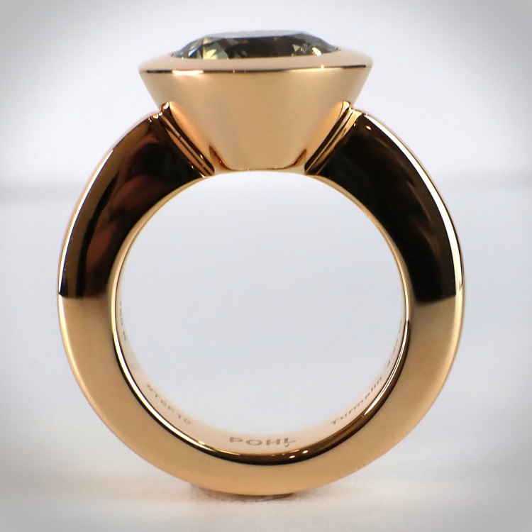 Jochen Pohl JOCHEN POHL Ring 750/- RG Turmalin gelbgrün 4,54 ct RW 54 - Bild 3 