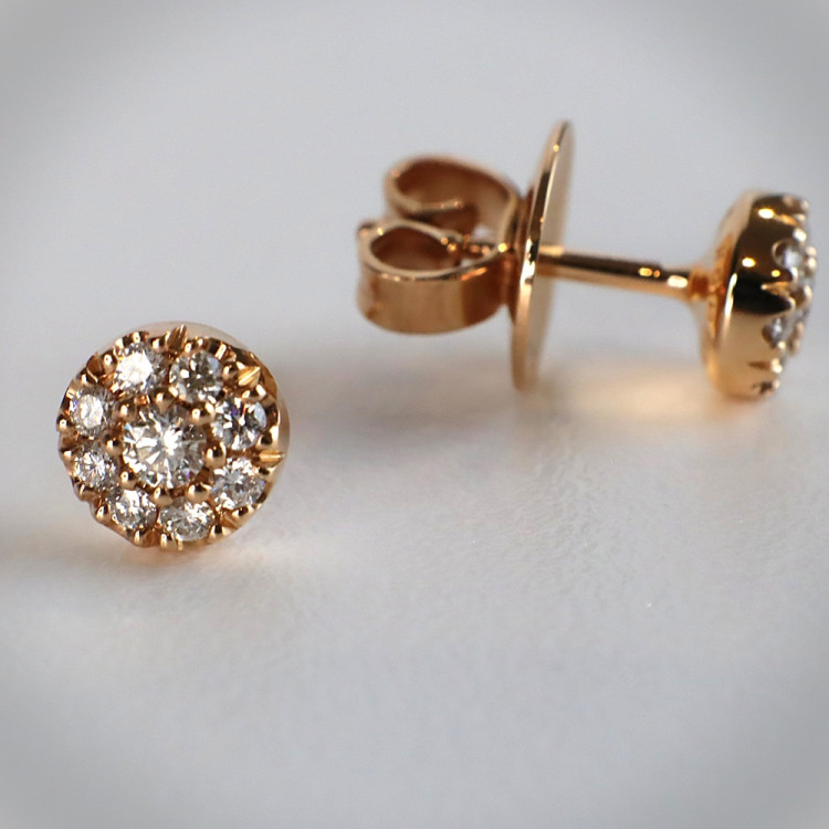 Jochen Pohl JOCHEN POHL Ohrstecker 750/-RG Diamanten im Brillantschliff G IF 0,24 ct - Bild 3 