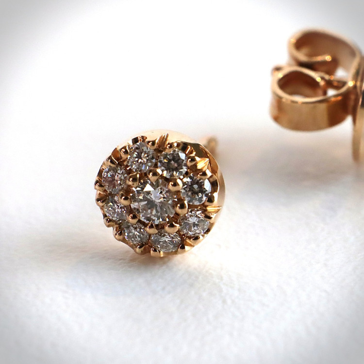 Jochen Pohl JOCHEN POHL Ohrstecker 750/-RG Diamanten im Brillantschliff G IF 0,24 ct - Bild 4 