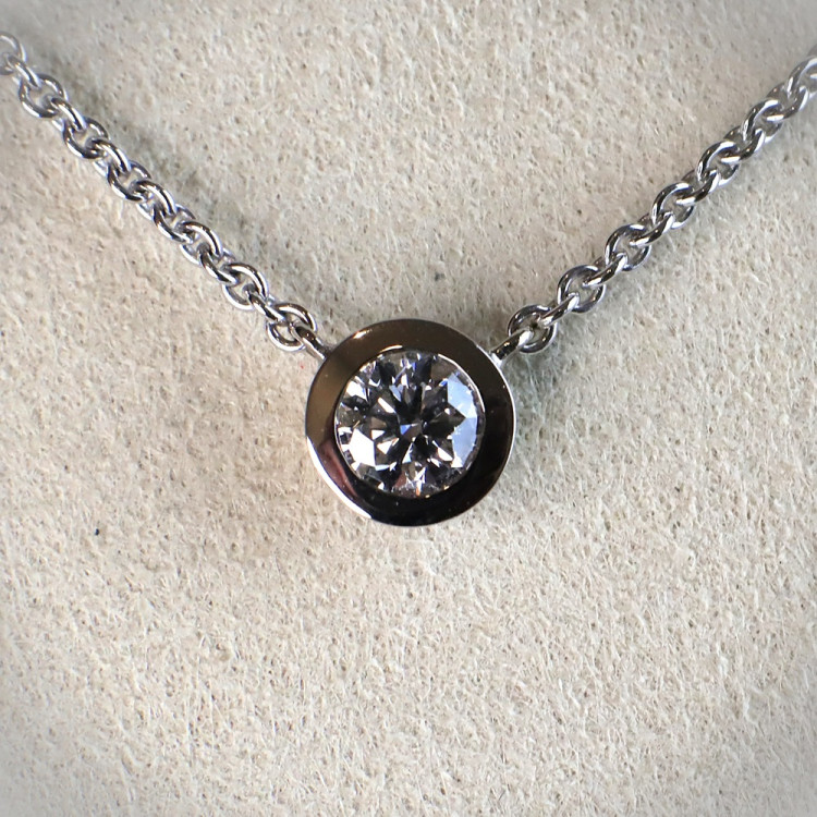 Jochen Pohl JOCHEN POHL Kette 750/WG Diamant im Brillantschliff D VVS1 0,33 ct - Bild 3 