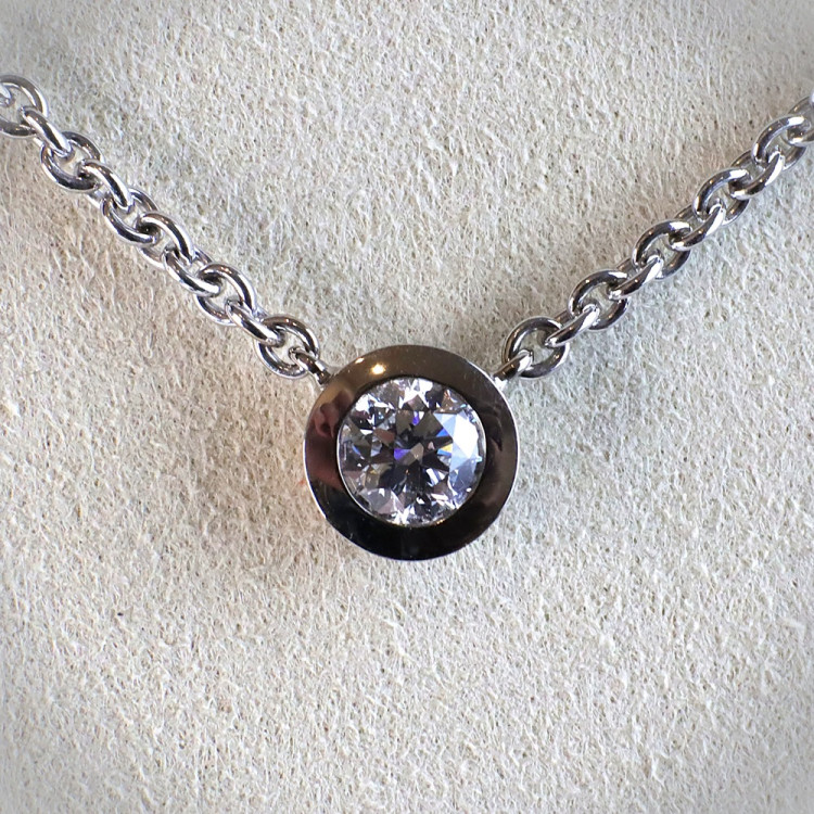 Jochen Pohl JOCHEN POHL Kette 750/-WG Diamant im Brillantschliff D VVS1 0,6ct - Bild 2 