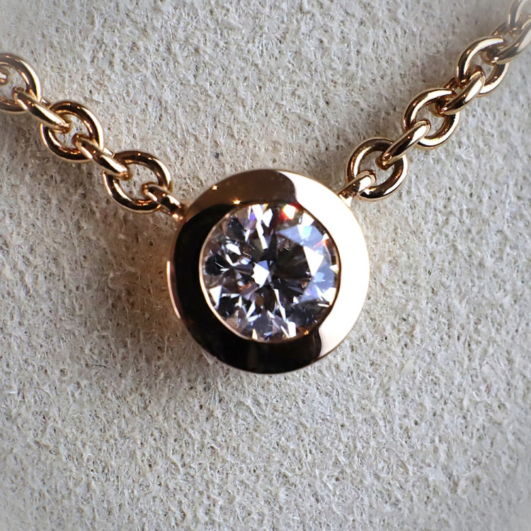 Jochen Pohl JOCHEN POHL Kette 750/- RG Diamant im Brillantschliff D VVS1 0,6ct - Bild 3 