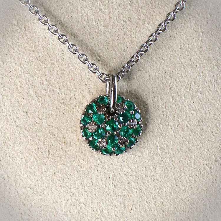 Jochen Pohl JOCHEN POHL Kette 750/-WG Smaragd 0,32 ct - Bild 2 